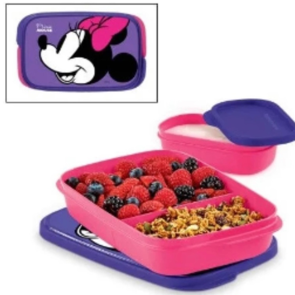 Tupperware Eco Minnie Mouse Large Lunch It Container Set
